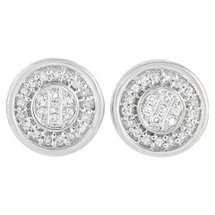LB Exclusive 14K White Gold 0.12 Ct Diamond Earrings