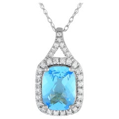 LB Exclusive 14K Weißgold 0,13ct Anhänger Halskette PD4-15472WAQ PD4-15472WBT