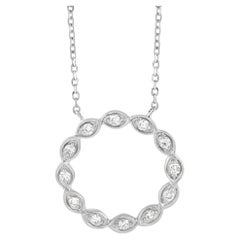 LB Exclusive 14K White Gold 0.14 ct Diamond Necklace