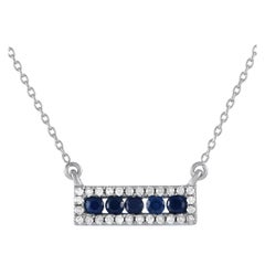 LB Exclusive Collier pendentif en or blanc 14 carats avec diamant 0,15 carat NK4-14783WSA