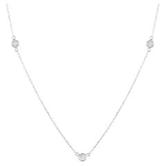 LB Exclusive 14K White Gold 0.20 Ct Diamond Necklace