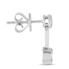 Orecchini con diamanti da 0,25 carati in oro bianco 14 carati, LB Exclusive