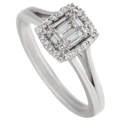 LB Exclusive 14k White Gold 0.33 Carat Diamond Ring