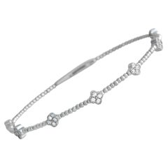 LB Exclusive Bracelet en or blanc 14 carats avec diamants 0,45 carat