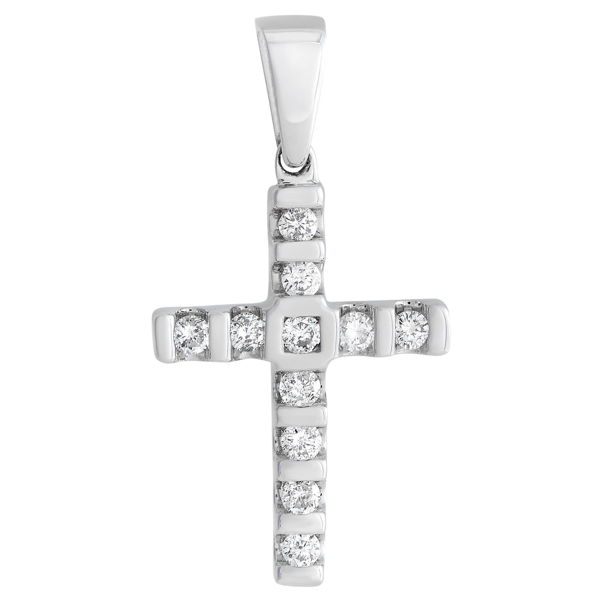 18 Karat Gold Kreuz Anhänger - Bicolor Mit Jesus Korpus 35mm