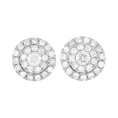 LB Exclusive 14K White Gold 0.50 Ct Diamond Stud Earrings
