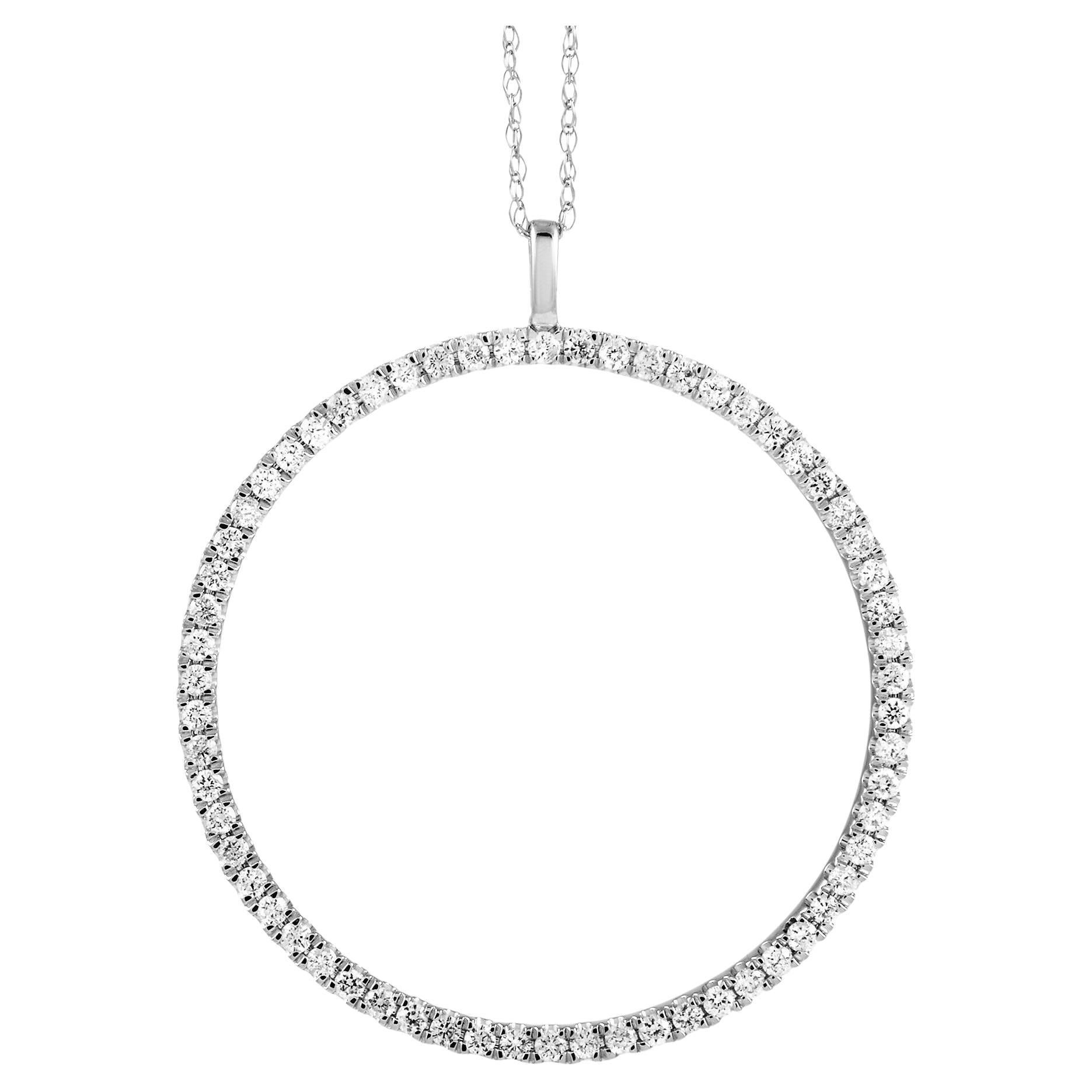 LB Exclusive Collar Colgante Oro Blanco 14K 0,50ct Diamantes