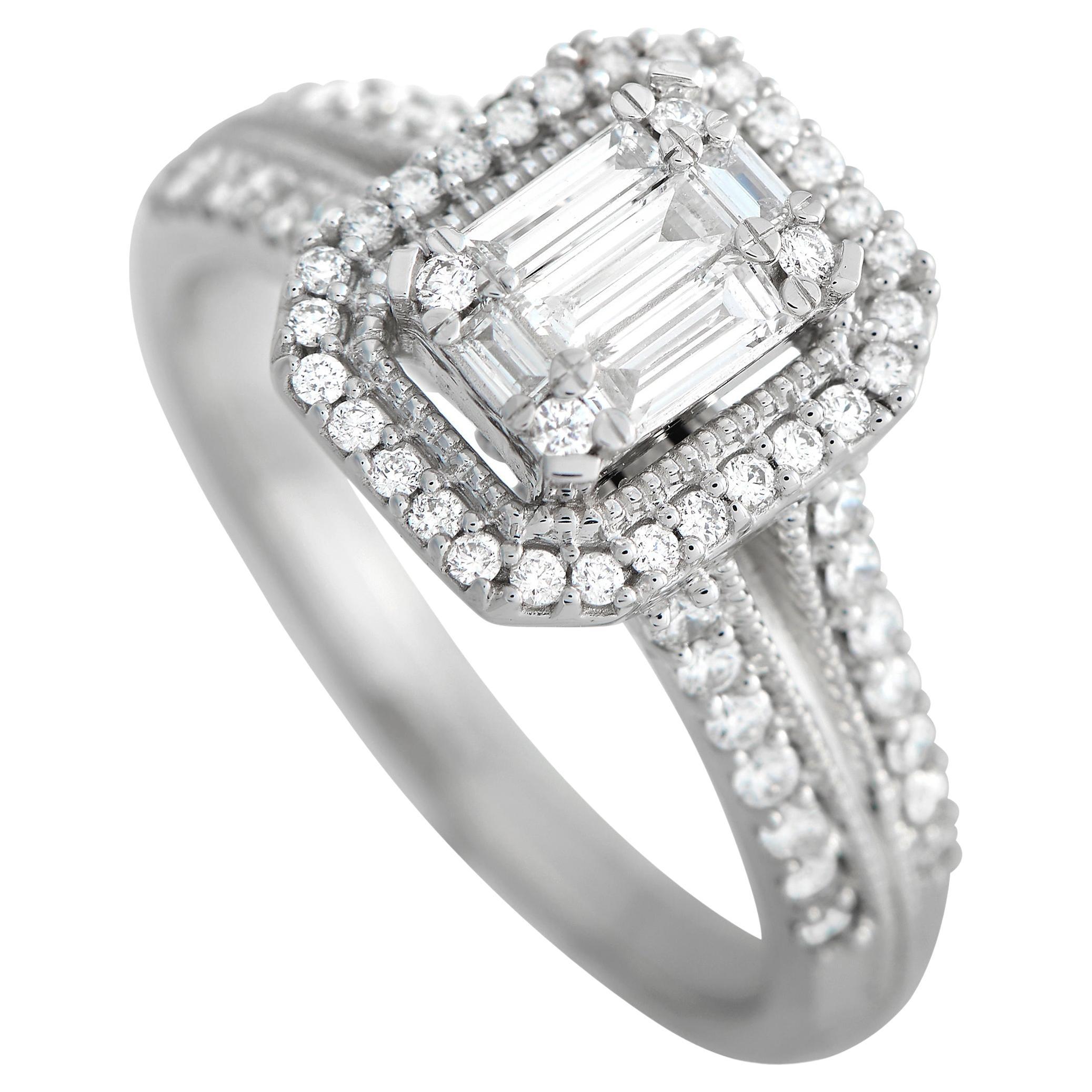 LB Exclusive 14k White Gold 0.60 Carat Diamond Ring