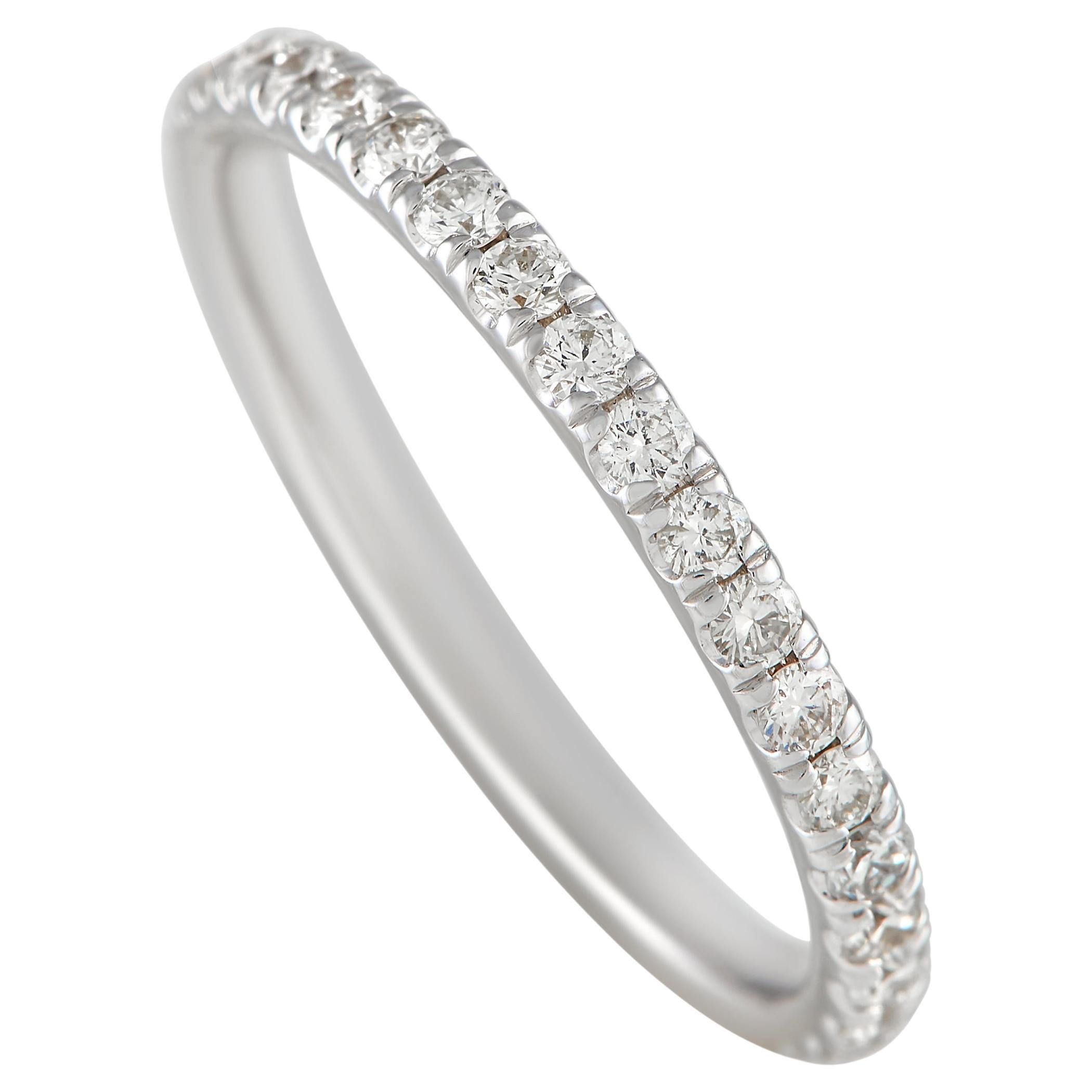 LB Exclusive 14K White Gold 0.63ct Diamond Eternity Band Ring