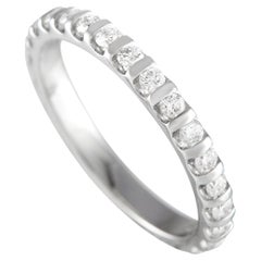 LB Exclusive 14k White Gold 0.75 Carat Diamond Eternity Band Ring