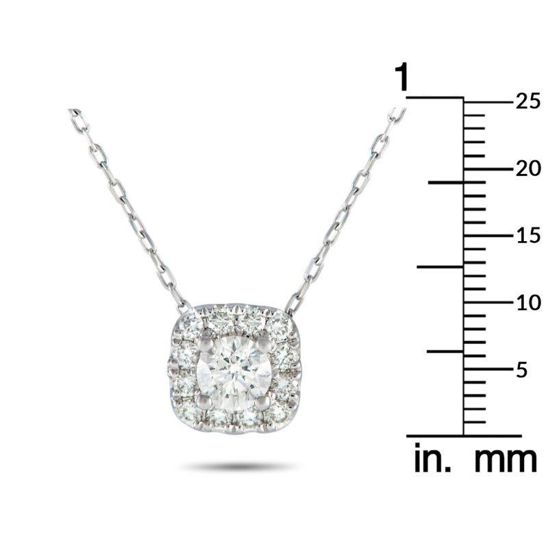 LB Exklusive 14K Weißgold-Halskette mit 0,75 Karat Diamanten im Zustand „Neu“ in Southampton, PA