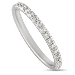 LB Exclusive 14k White Gold 0.78 Carat Diamond Eternity Band Ring