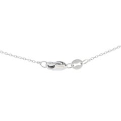 LB Exclusive 14K White Gold 0.80ct Diamond Bar Necklace PN14548