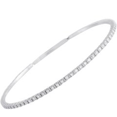 LB Exklusive 14K Weißgold 0,95 Karat Diamant-Tennis-Armreif