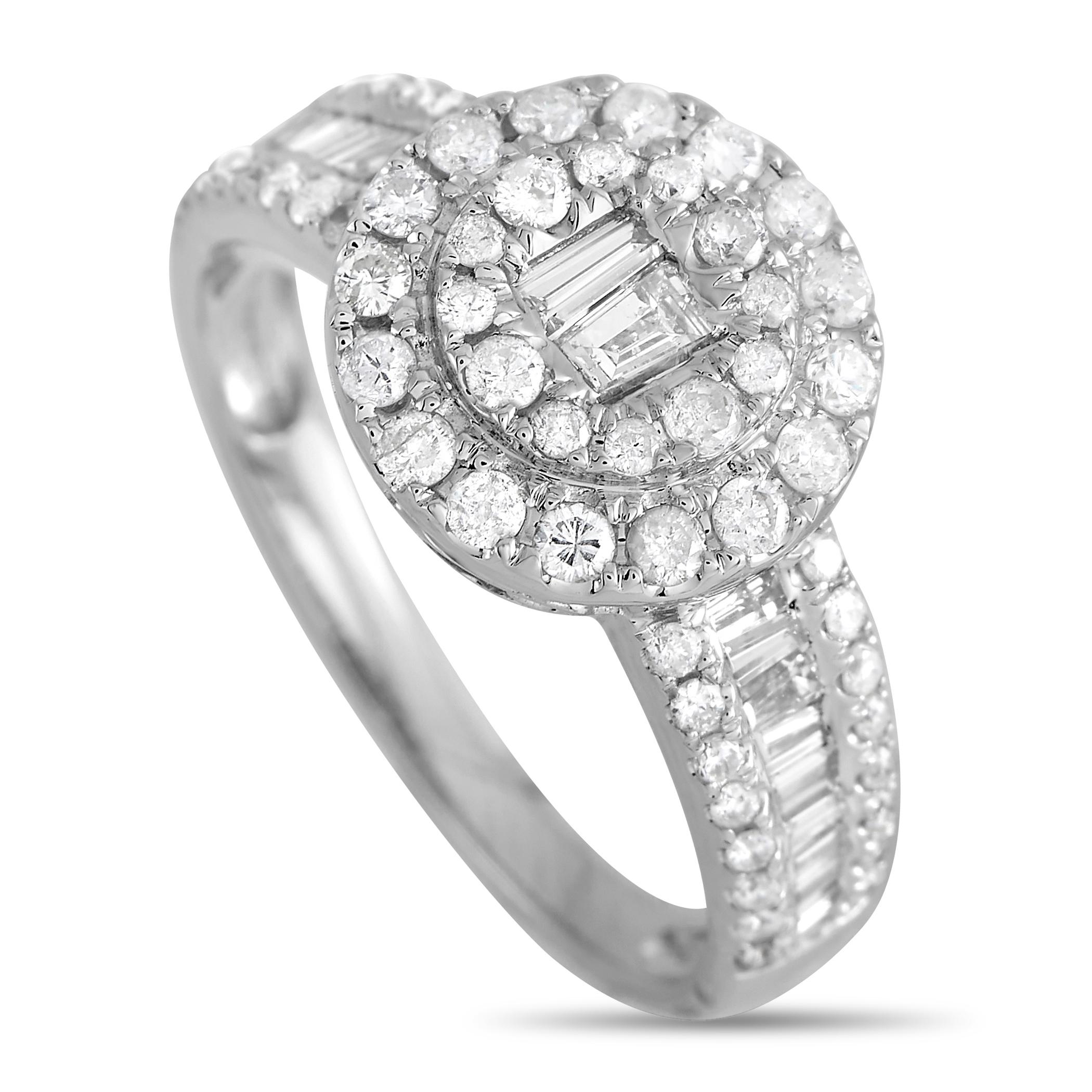 LB Exclusive 14K White Gold 1.00 ct Diamond Ring In New Condition For Sale In Southampton, PA
