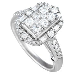 LB Exclusive 14K White Gold 1.00 ct Diamond Ring