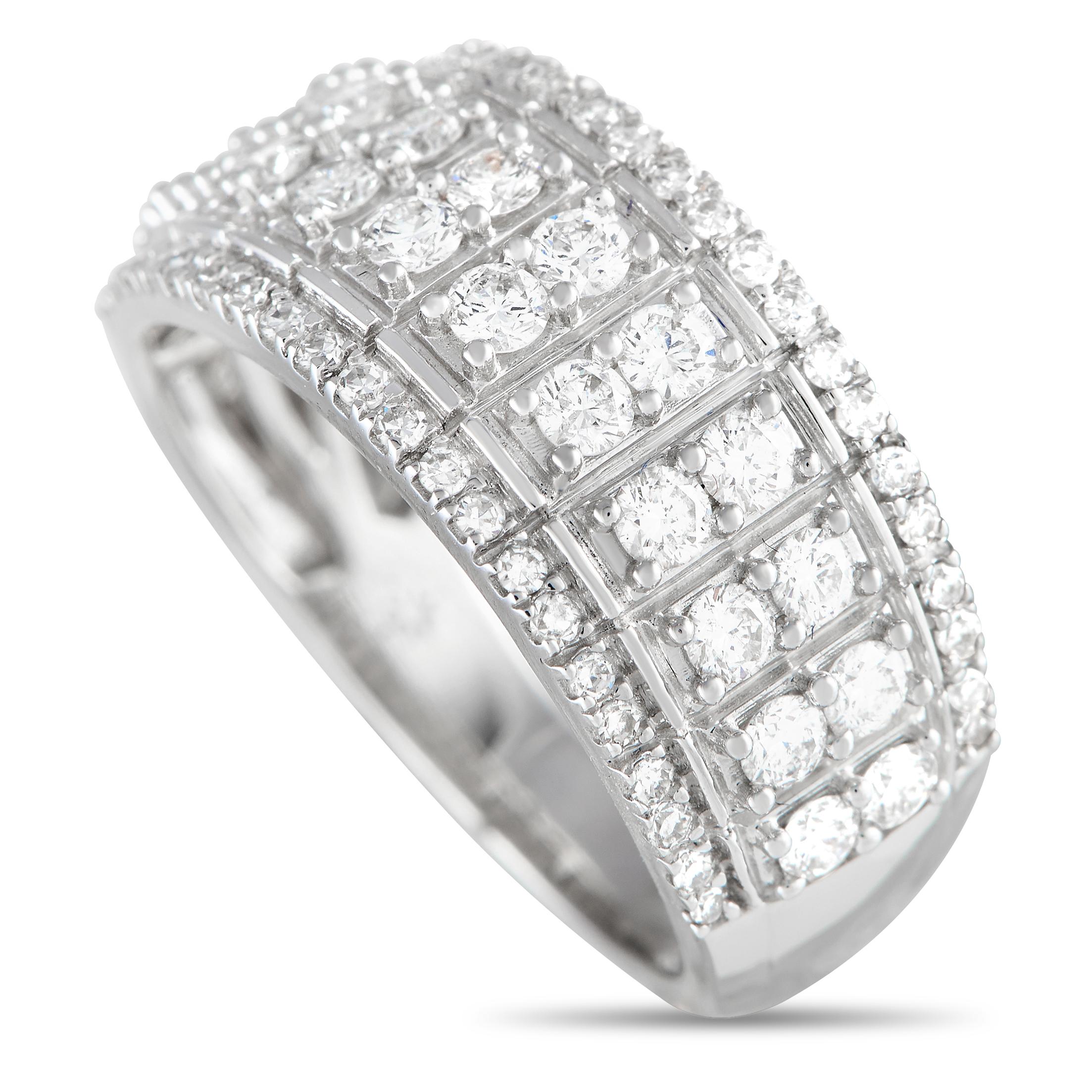 LB Exclusive 14k White Gold 1.0 Carat Diamond Ring In New Condition In Southampton, PA