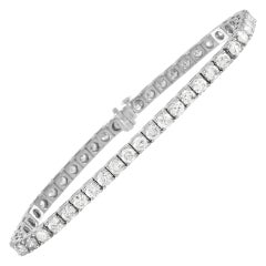 LB Exclusive 14k White Gold 11.80 Ct Diamond Tennis Bracelet