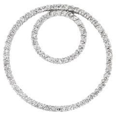 LB Exclusive 14K White Gold 1.22 Ct Diamond Open Round Pendant