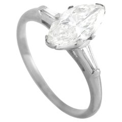 LB Exclusive 14K White Gold 1.28 Ct Diamond Engagement Ring