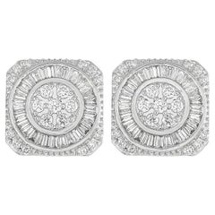 LB Exclusive 14K White Gold 1.75 Ct Diamond Earrings