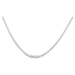 LB Exclusive 14K White Gold 1.75 ct Diamond Tennis Chain Necklace