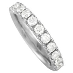 LB Exclusive 14K White Gold 1.79 Ct Diamond Infinity Band Ring