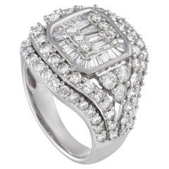 LB Exclusive 14K White Gold 3.00 Ct Diamond Ring