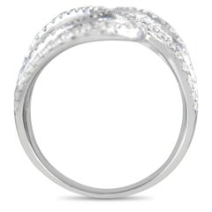 LB Exclusive 14K White Gold 3.00 ct Diamond Swirl Ring