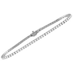 LB Exclusive 14K White Gold 3.55 Ct Diamond Tennis Bracelet