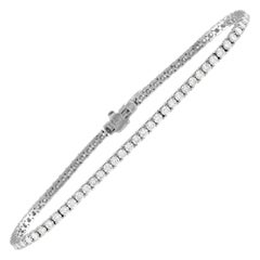 LB Exclusive 14K White Gold 3.55 Ct Diamond Tennis Bracelet