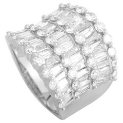 LB Exclusive 14K White Gold 4.00 Ct Diamond Ring LB Exclusive 14K White Gold 4.00 Ct Diamond Ring