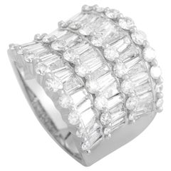 LB Exclusive 14K White Gold 4.00 Ct Diamond Ring