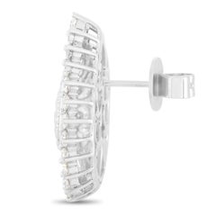 LB Exclusive 14k White Gold 4.80 Ct Diamond Earrings