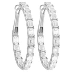 LB Exclusive 14K White Gold 5.05 ct Diamond Earrings