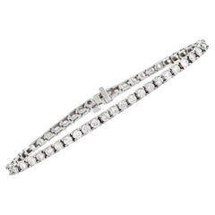 LB Exklusive 14K Weißgold 5::17 Ct Diamant-Tennis-Armband