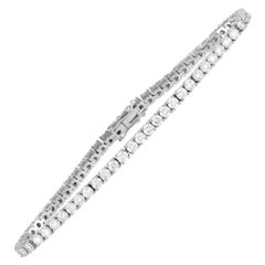 LB Exclusive 14K White Gold 5.25 Ct Diamond Tennis Bracelet
