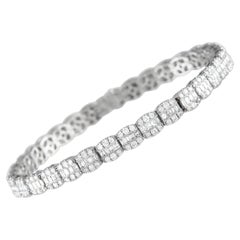 LB Exclusive Bracelet en or blanc 14 carats avec diamants de 6,81 carats