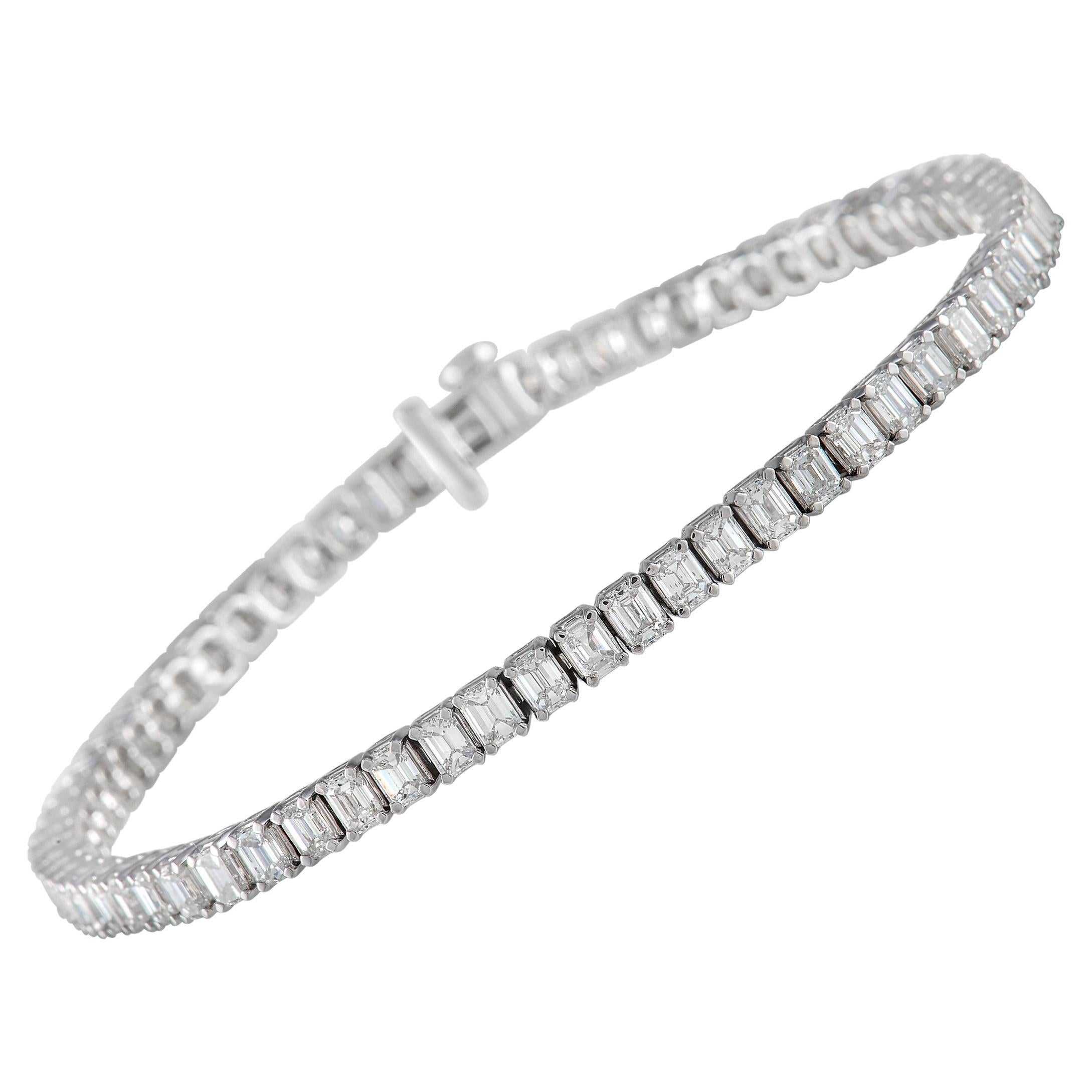 LB Exclusive 14K White Gold 7.00 ct Diamond Tennis Bracelet