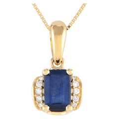 LB Exclusive Collar Colgante Oro Amarillo 14K 0,03ct Diamante PD4-16049YSA