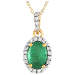 LB Exclusive 14K Gelbgold 0,06ct Diamant-Anhänger Halskette PD4-16075YEM
