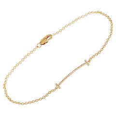 LB Exclusive Bracelet en or jaune 14 carats avec diamants de 0,10 carat