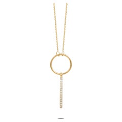 LB Exclusive 14K Yellow Gold 0.10 Ct Diamond Necklace