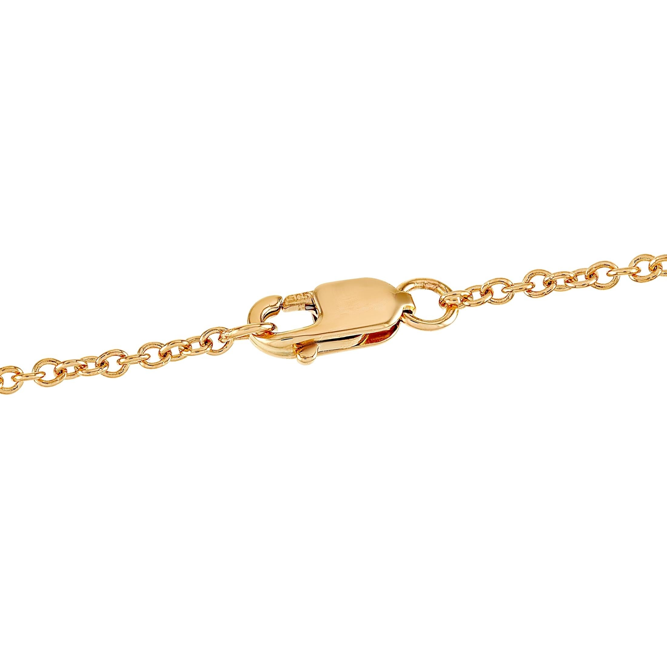 LB Exclusive 14k Gelbgold 0,10 Karat Diamant-Armband (Rundschliff) im Angebot