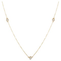 LB Exclusive 14K Yellow Gold 0.15 ct Diamond Necklace