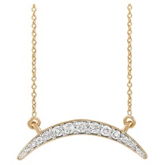 LB Exclusive 14K Yellow Gold 0.16 Ct Diamond Necklace
