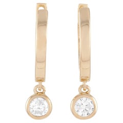 LB Exclusive 14K Yellow Gold 0.20 Ct Diamond Earrings