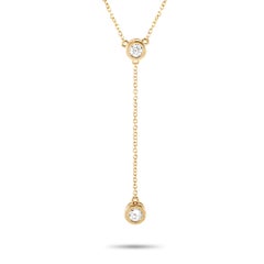 LB Exclusive 14K Yellow Gold 0.20 ct Diamond Pendant Necklace