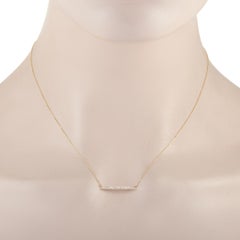 LB Exclusive 14K Yellow Gold 0.25 ct Diamond Pendant Necklace