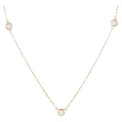 Lb Exclusive 14k Yellow Gold 0.25 Carat Diamond Necklace